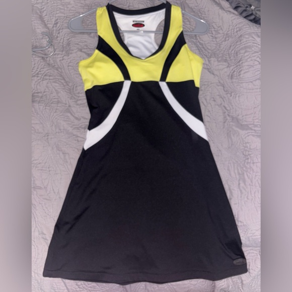 bolle Dresses & Skirts - Bolle tennis dress, black and yellow